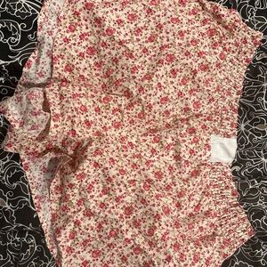 Threads of Luxx floral cottagecore smocked shorts